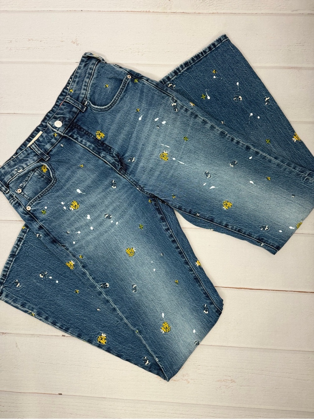 Anthropologie Pilcro The Icon Flare Jeans Size 28 - Picture 6 of 9